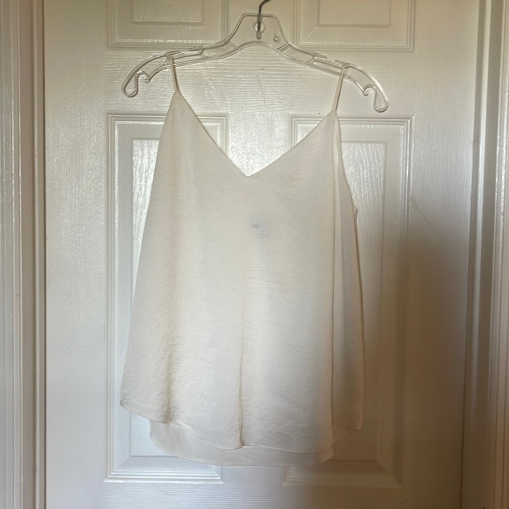 Express tank blouse in off white